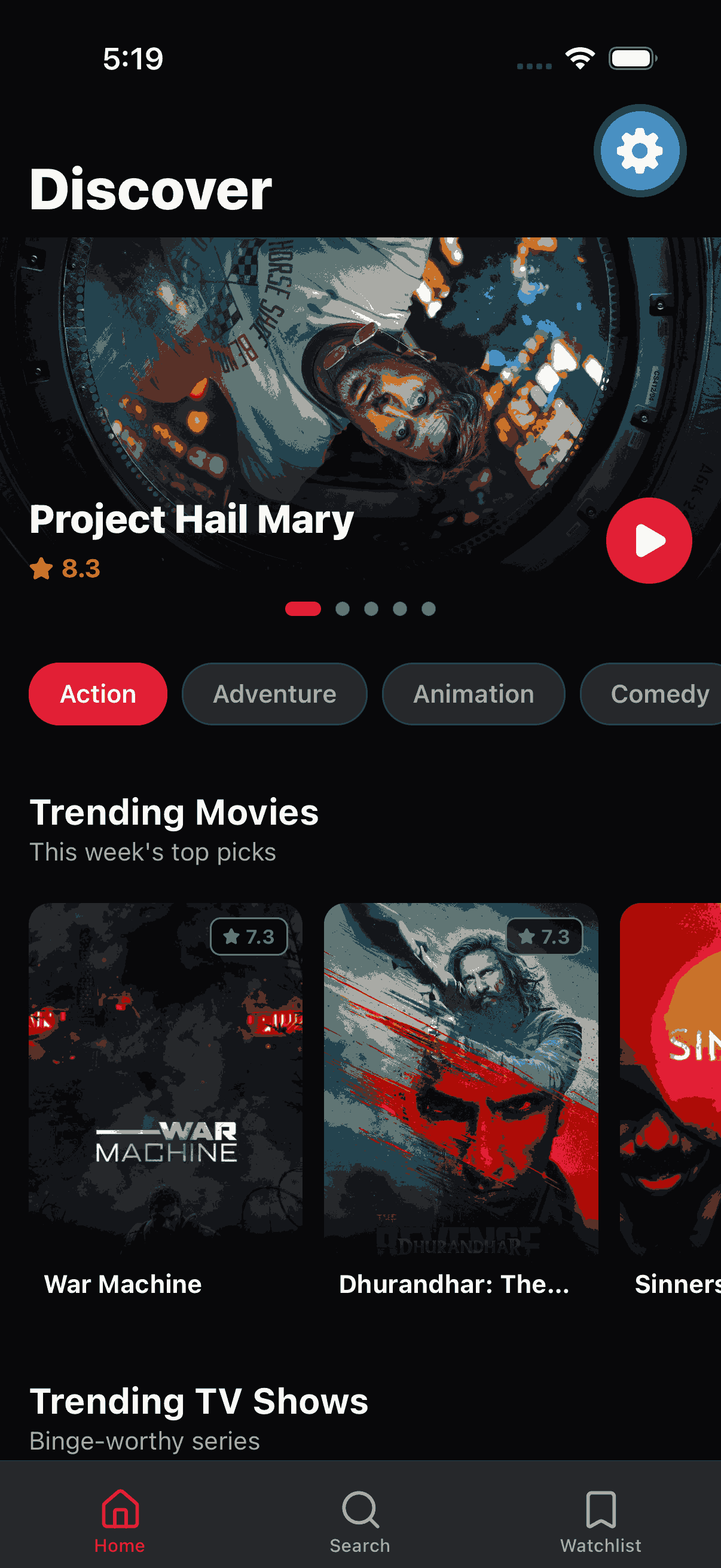 Movie & TV Tracker